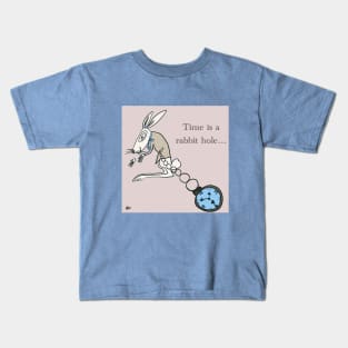 Time is a rabbit hole Kids T-Shirt